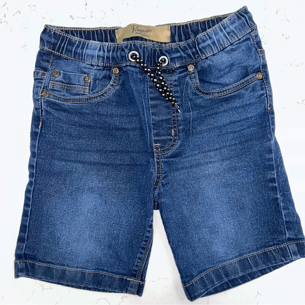 Original Penguin Kids Dark Blue Denim Shorts - Picture 1 of 3